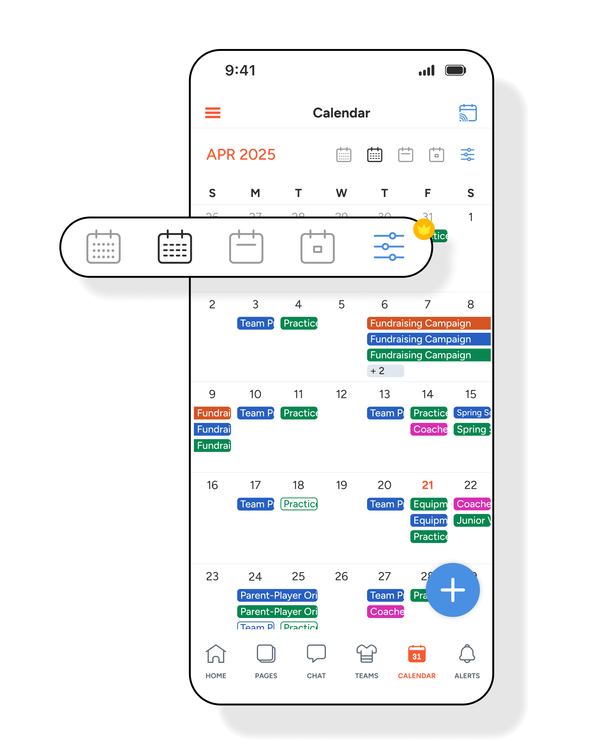 sportsYou Pro Enhanced Calendar Feature